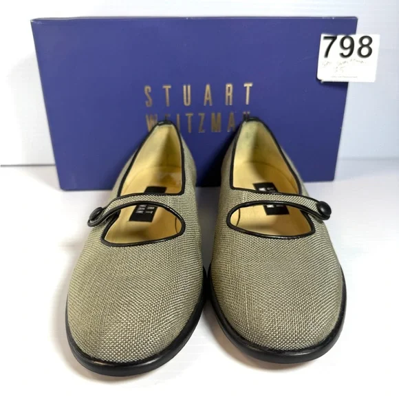 Stuart Weitzman Women's Black and Cream Loafers NWT - Picture 13 of 13